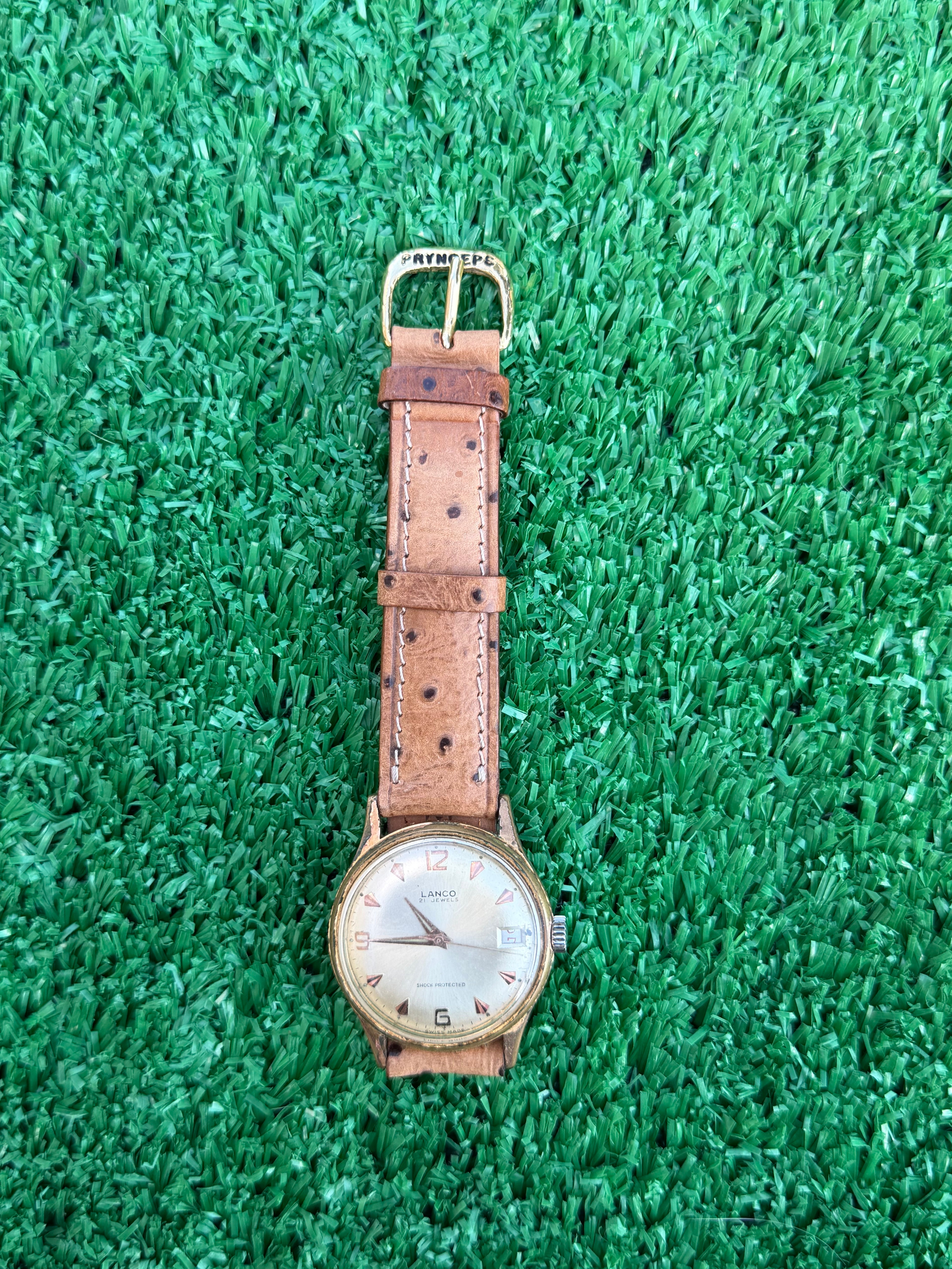 Orologio Vintage Lanco 21 Jewels "Shock Protected" - Movimento meccanico svizzero