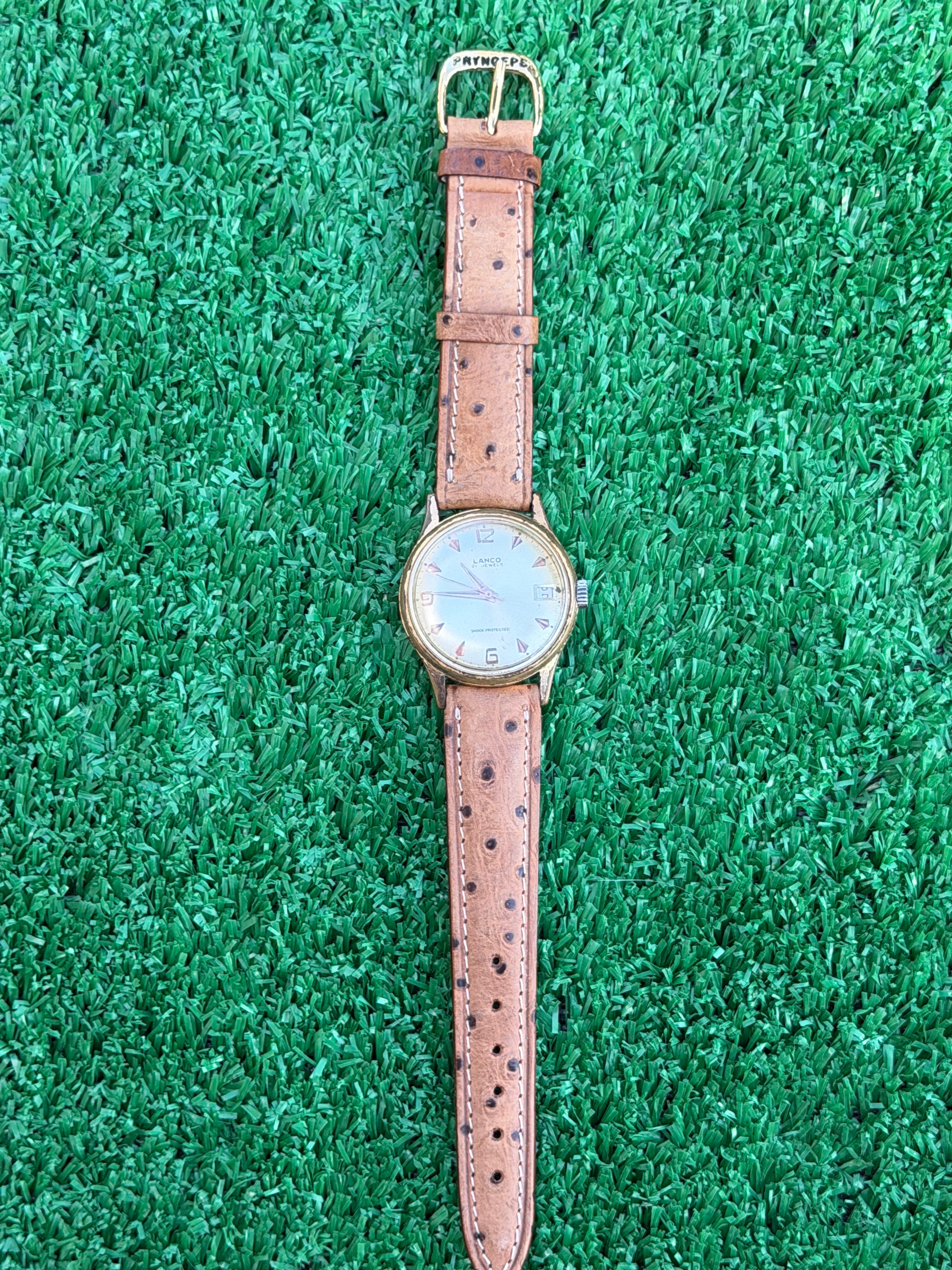Orologio Vintage Lanco 21 Jewels "Shock Protected" - Movimento meccanico svizzero