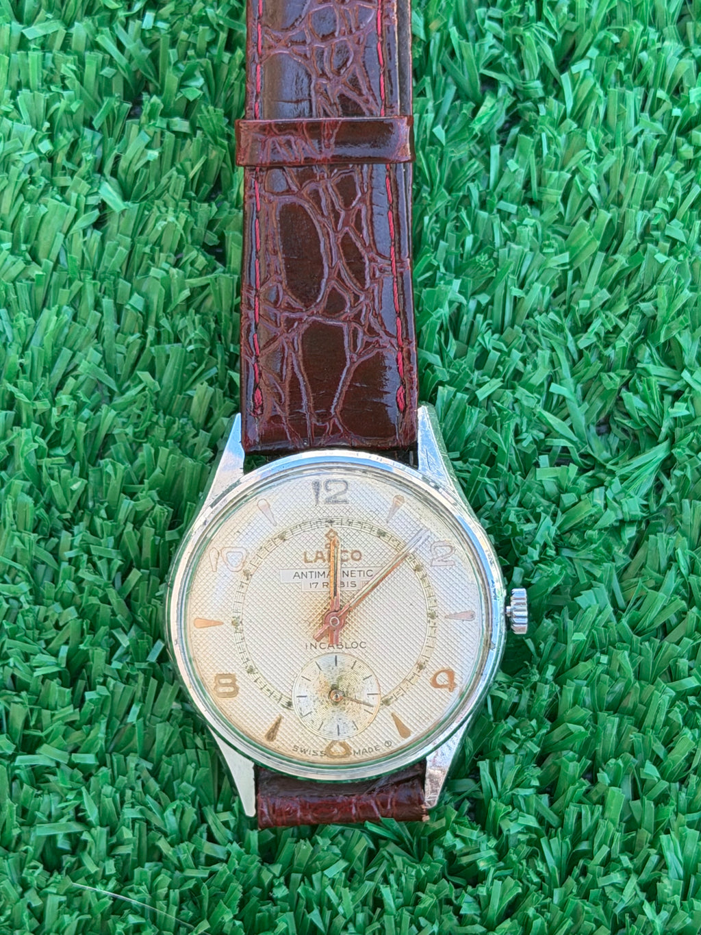 Orologio Vintage Lanco Antimagnetic Swiss Made 17 Rubini