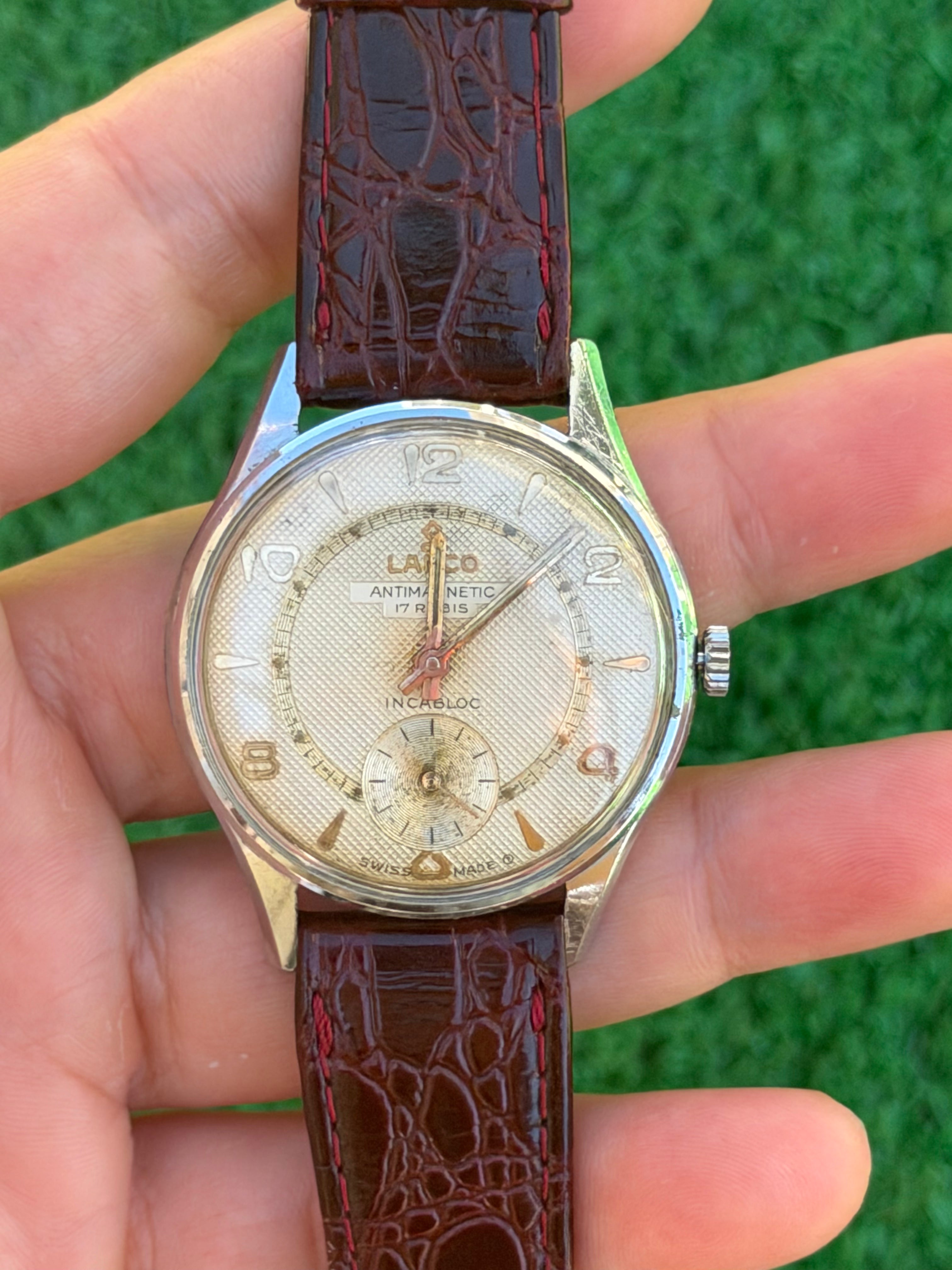 Orologio Vintage Lanco Antimagnetic Swiss Made 17 Rubini